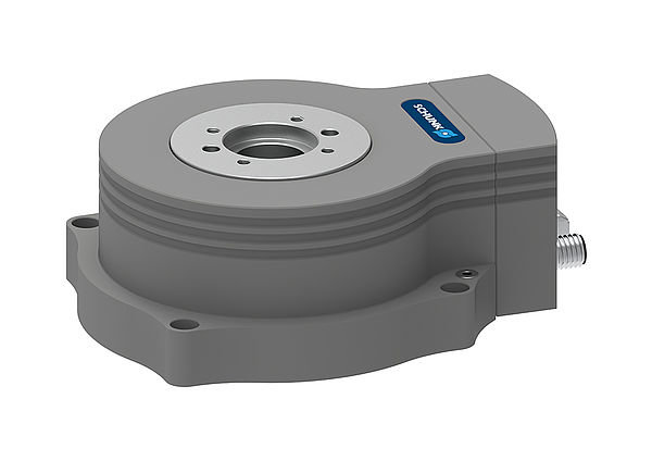 Flat rotary unit with absolute encoder and large center bore